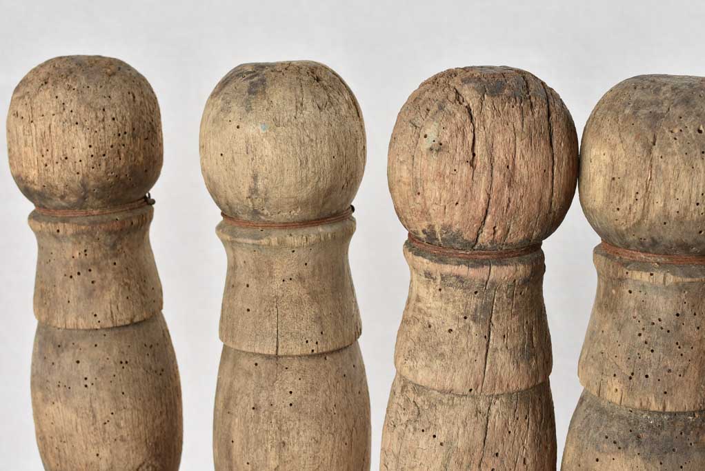 Late 19th century French bistro skittles 19¾"