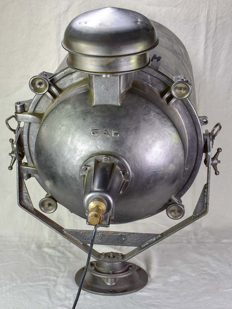 Restored French 1940's SNCF train light projector - very large