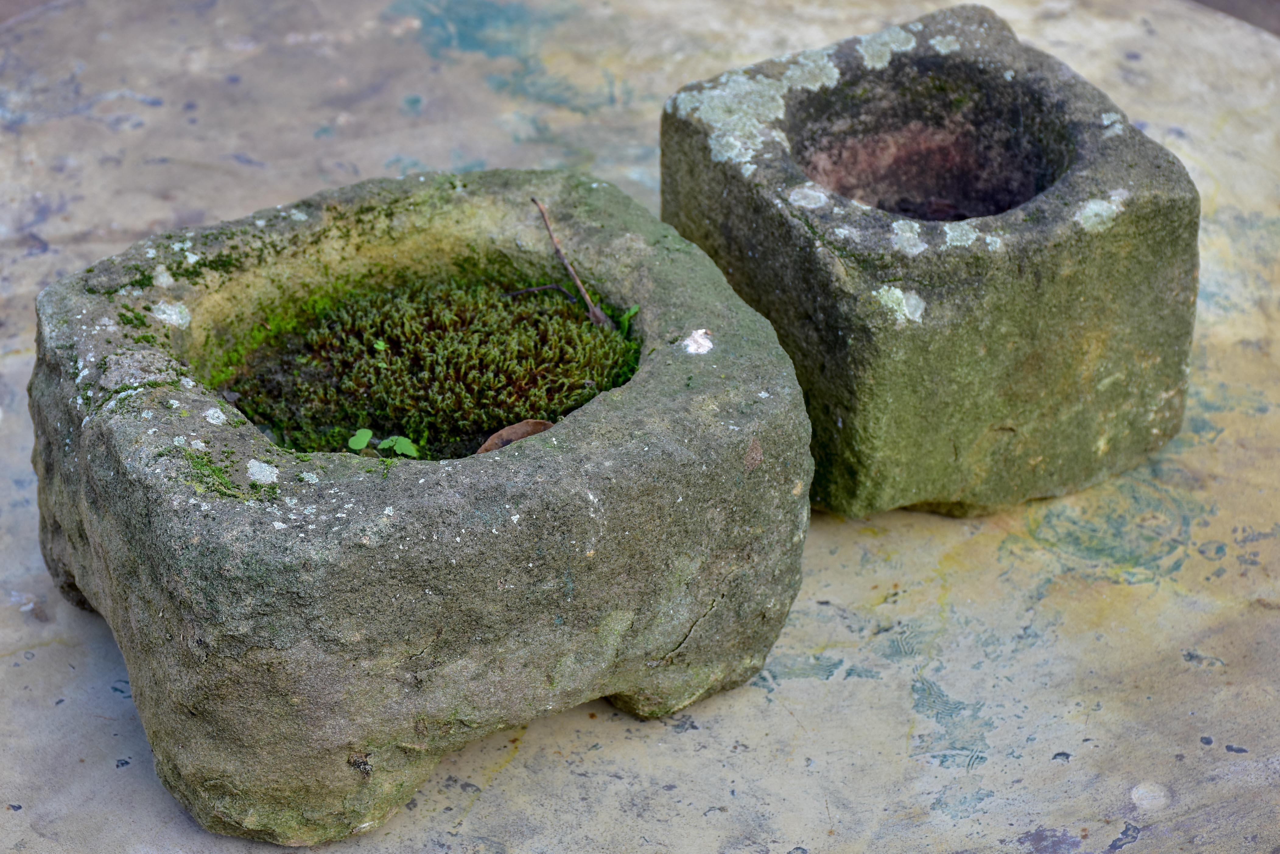 Two antique French mortars