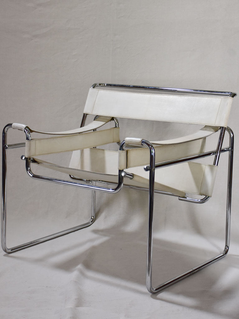 Pair of re-edition Marcel Breuer Wasilly leather armchairs - 1960's