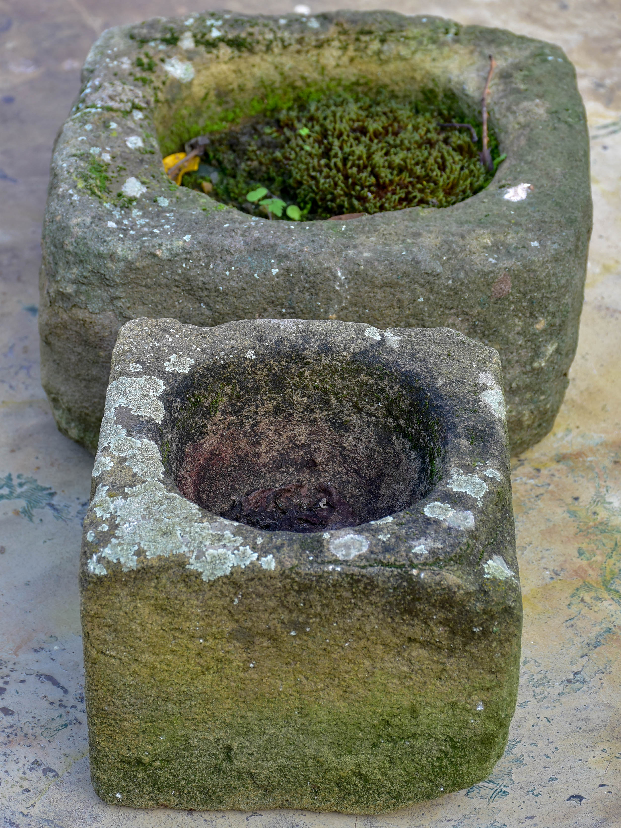 Two antique French mortars