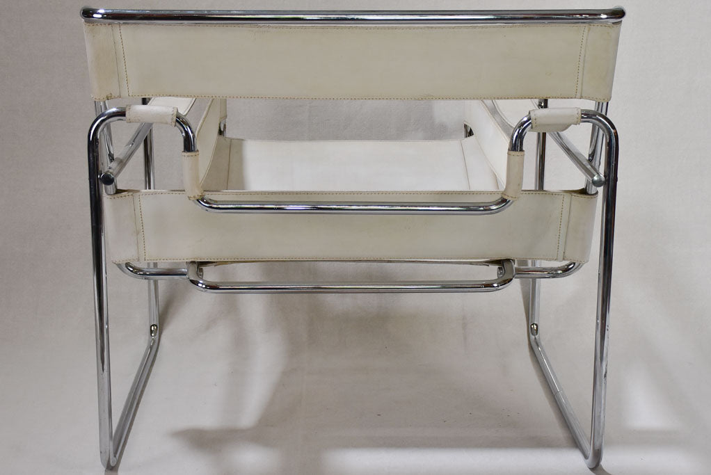 Pair of re-edition Marcel Breuer Wasilly leather armchairs - 1960's