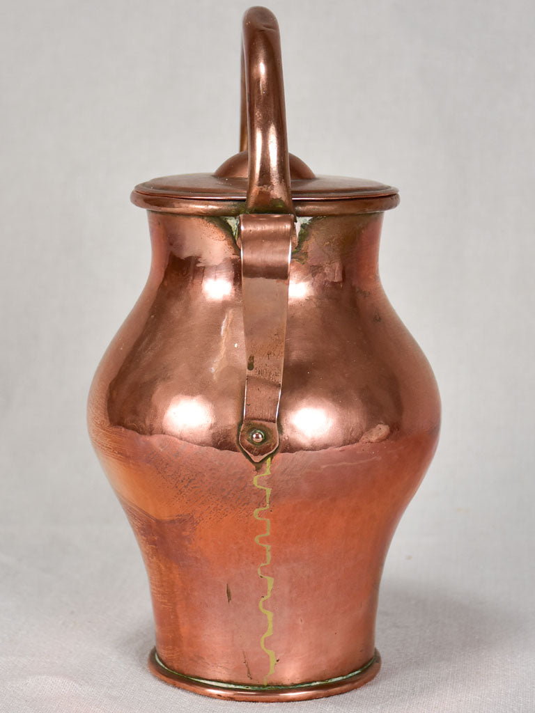 18th century Louis XVI copper water pitcher