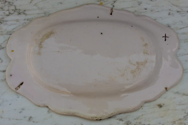 19th Century French platter - white