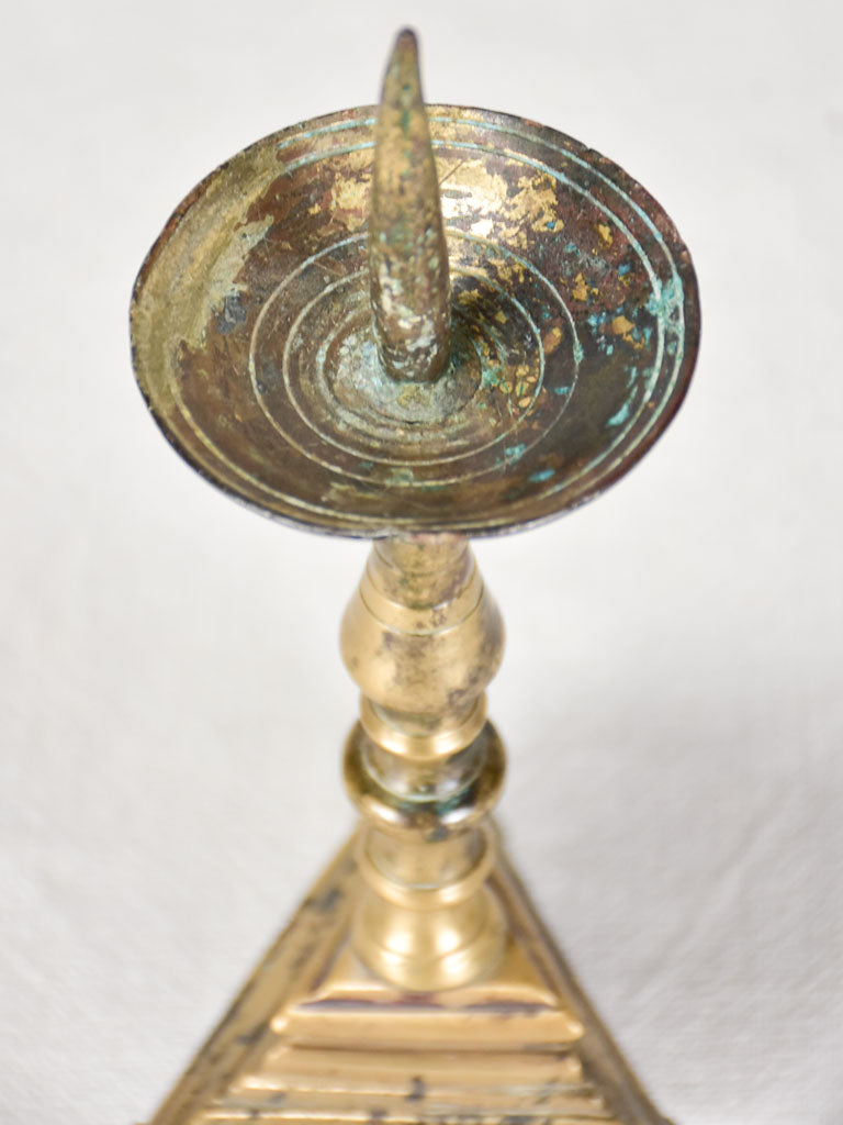 Unique Scallopshell Antique Candlestick