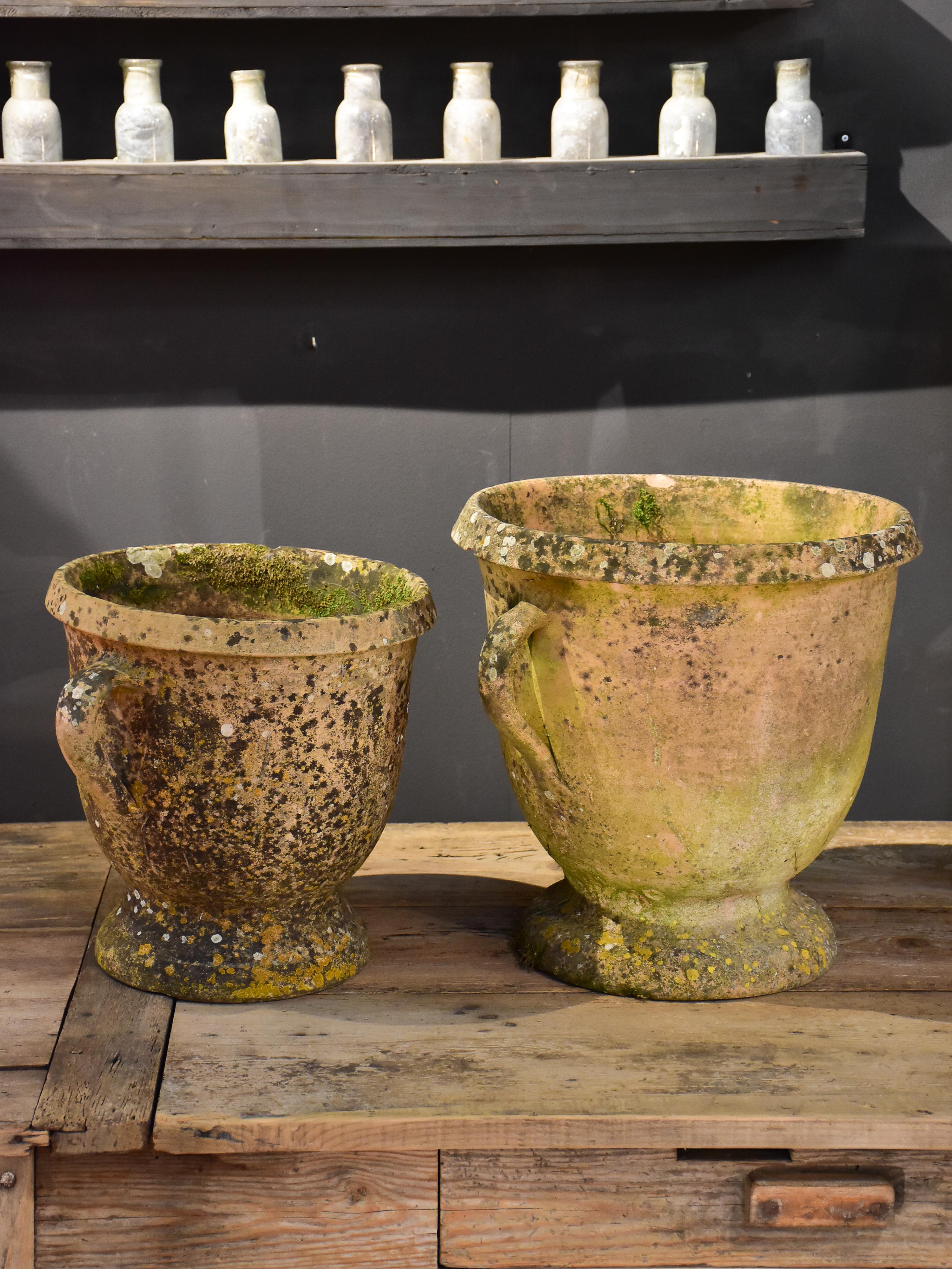 Two vintage French Castelnaudary garden planters