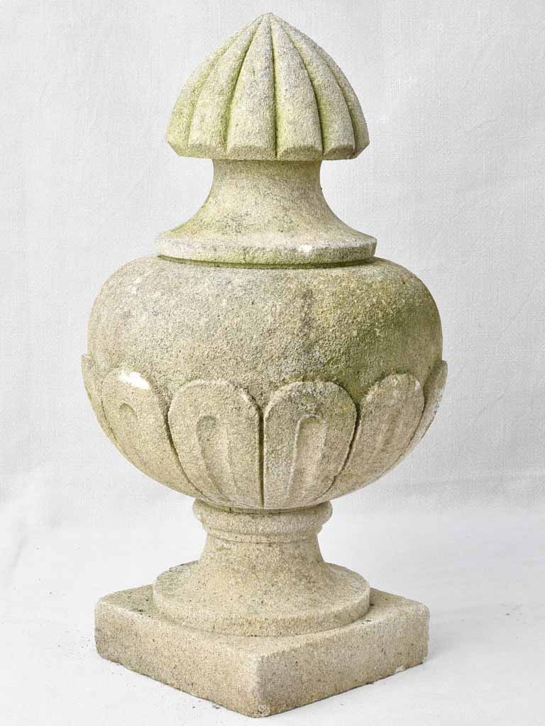 Antique French stone finial 20½"