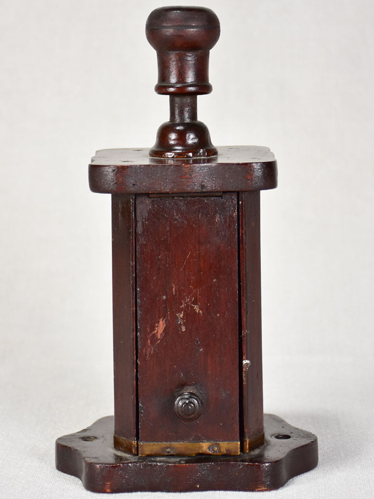 Early 20th century French cigar cutter guillotine 9½"