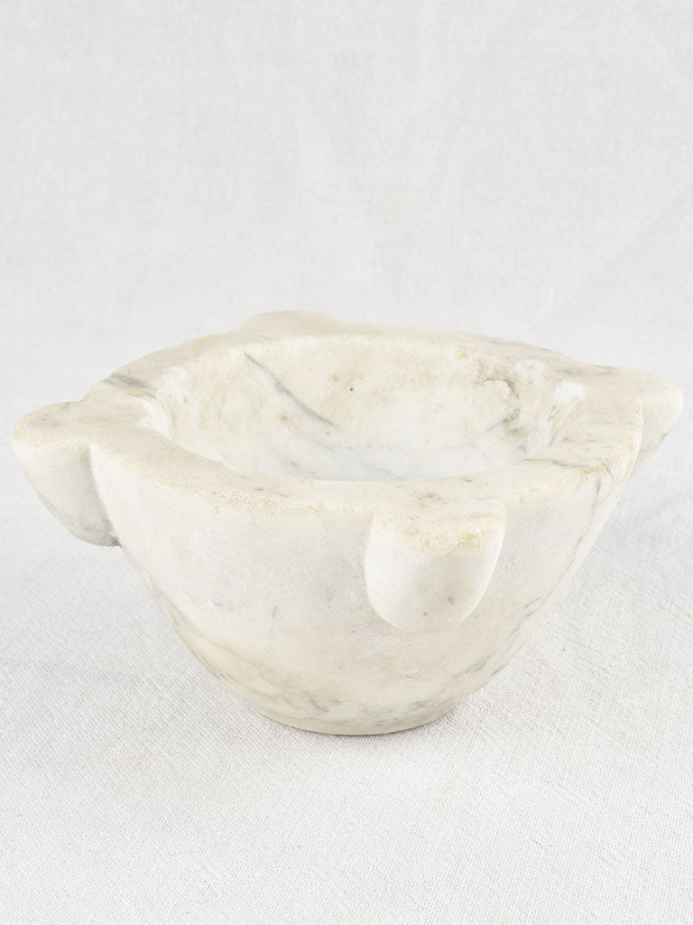 Antique marble mortar and pestle 9"