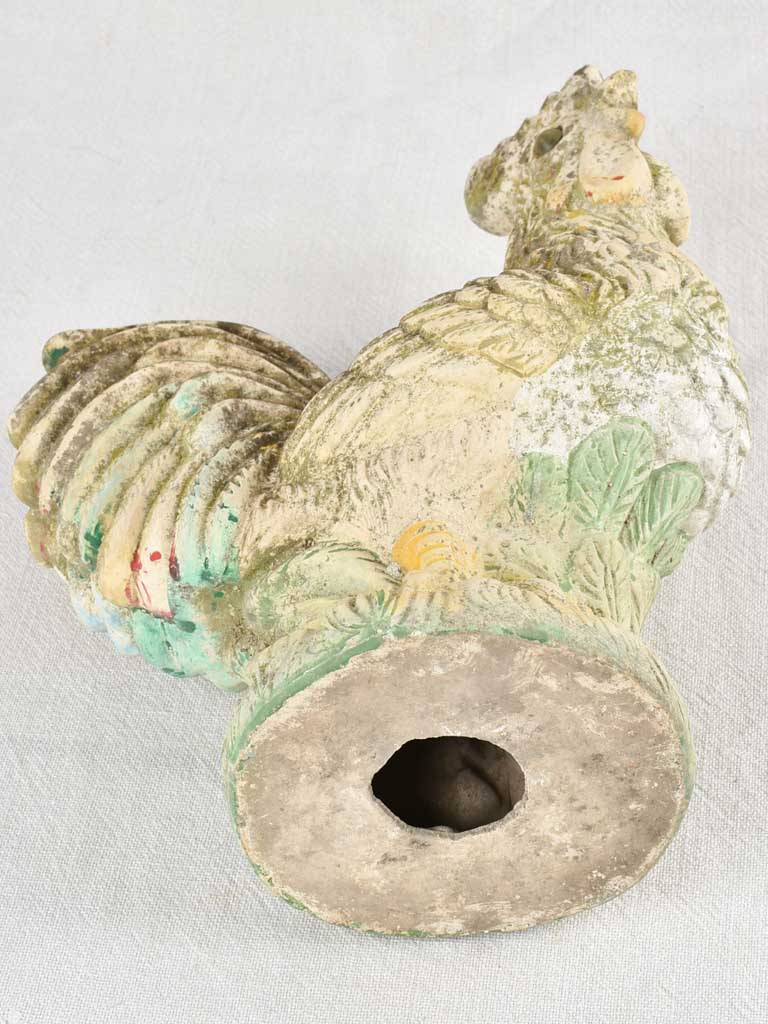 Vintage sculpture of a hen - plaster 13½"