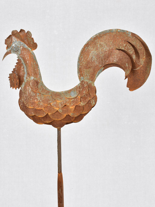 Floor standing rooster sculpture 54¼"