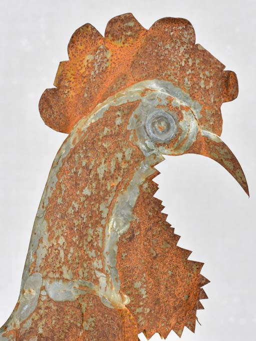 Floor standing rooster sculpture 54¼"