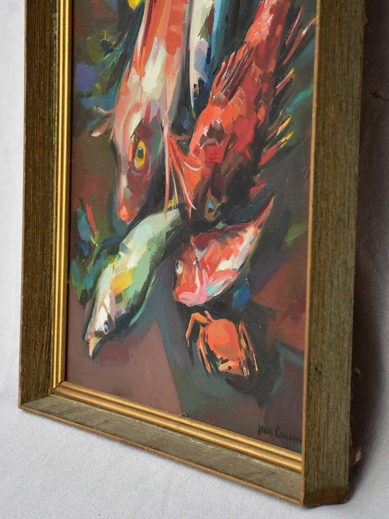 Mid century still life - Bouillabaisse seafood - oil on canvas 23¼" x 16½"