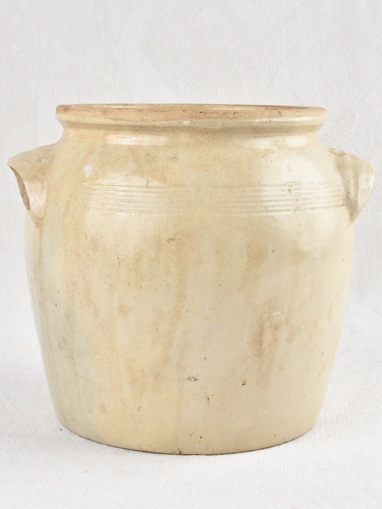 Collection of 8 antique stoneware crock pots 7½" - 12½"