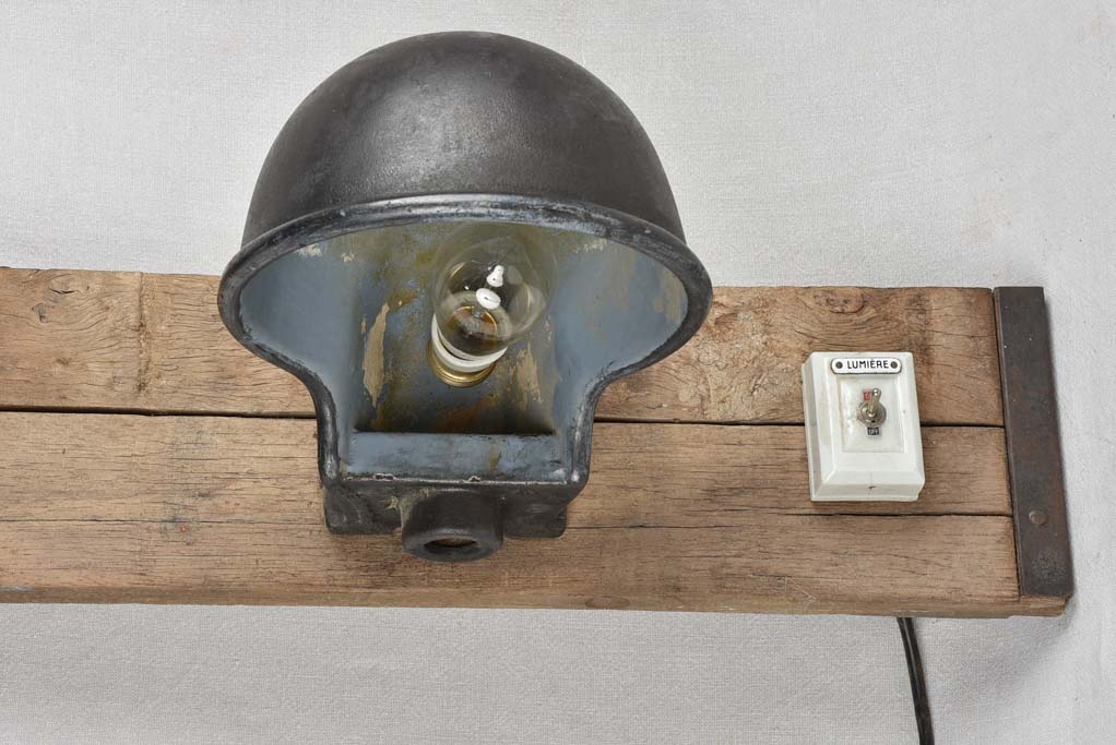 Industrial wall light - salvaged cow's water troughs 47¼"