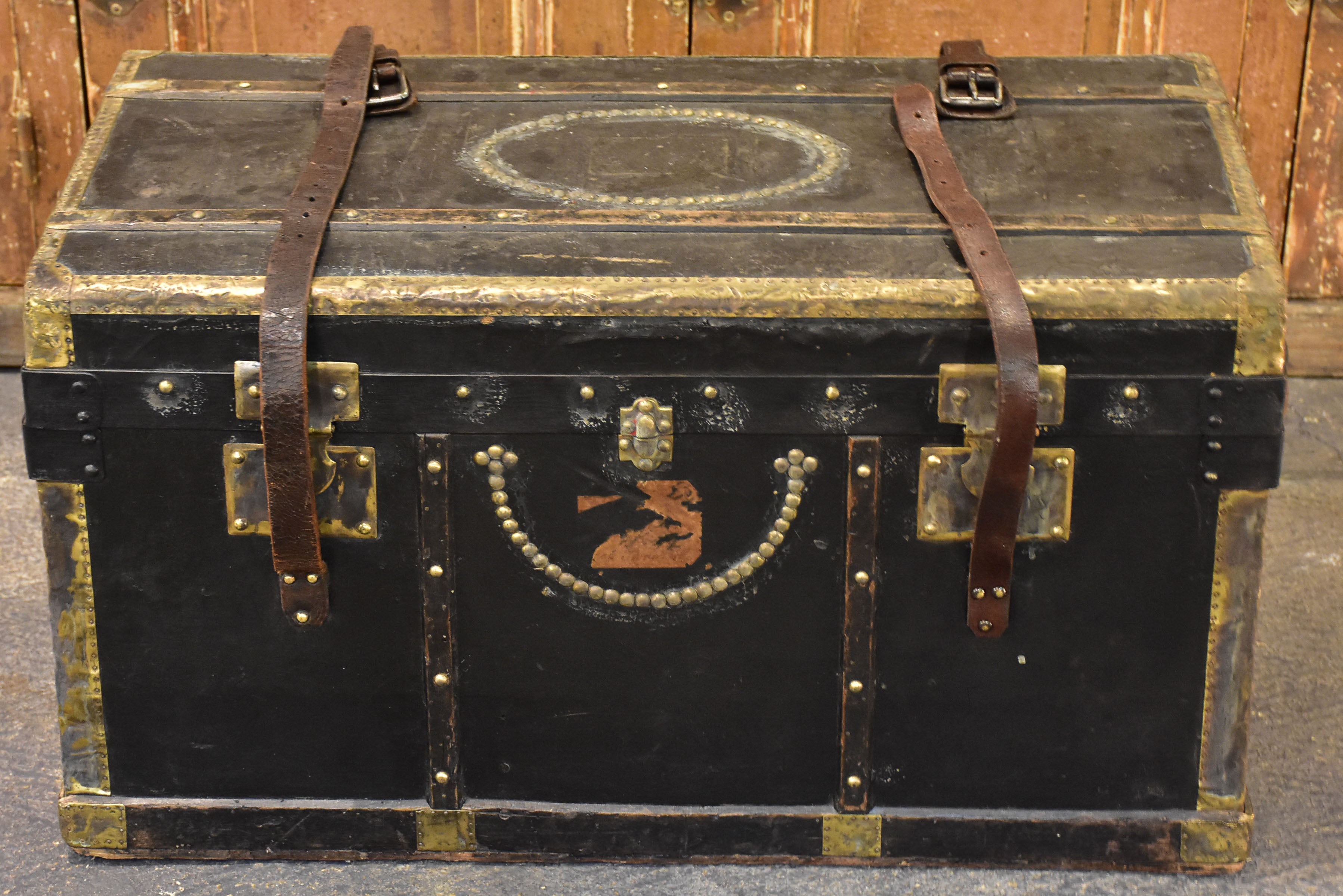 Late 19th century French travel trunk