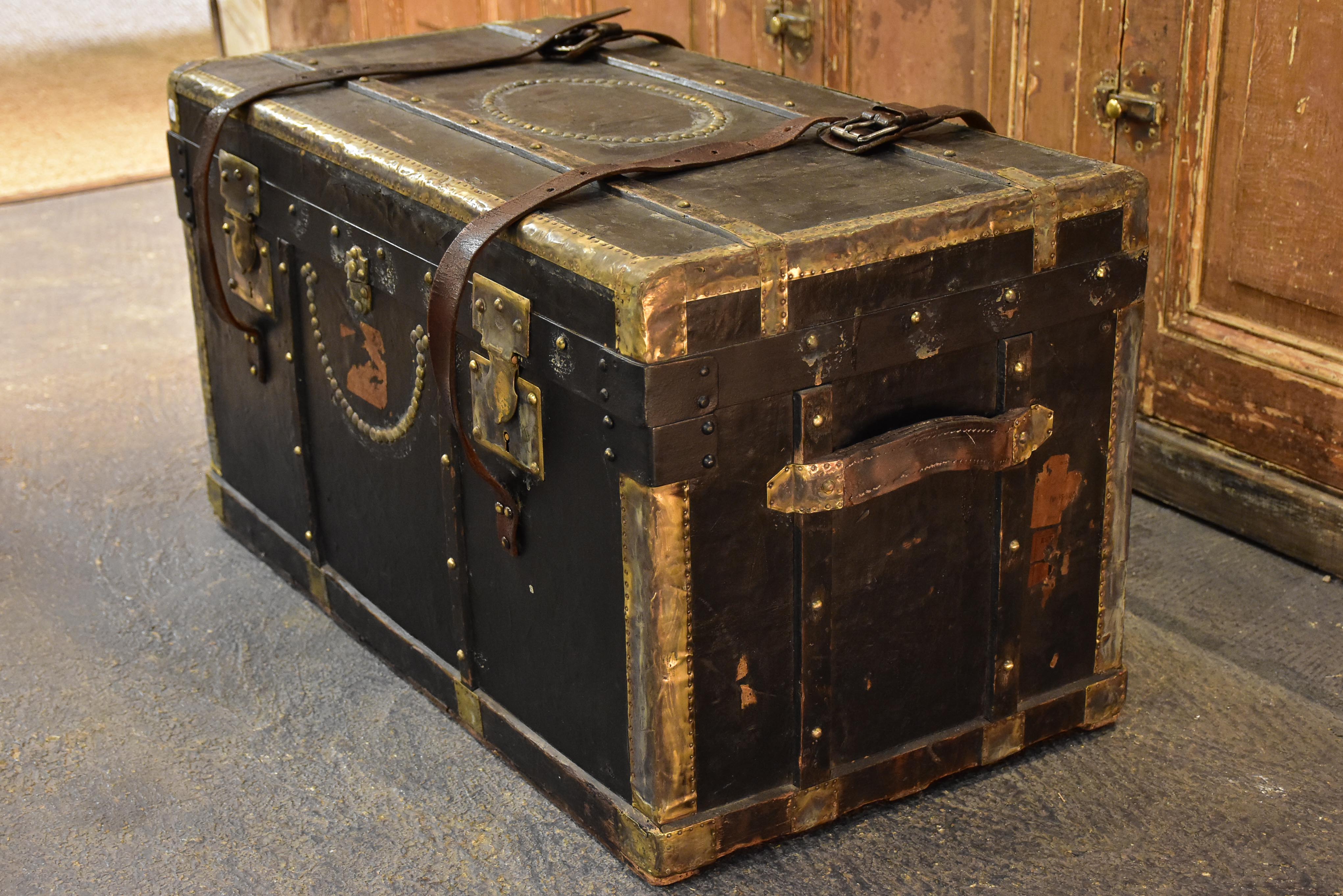 Late 19th century French travel trunk