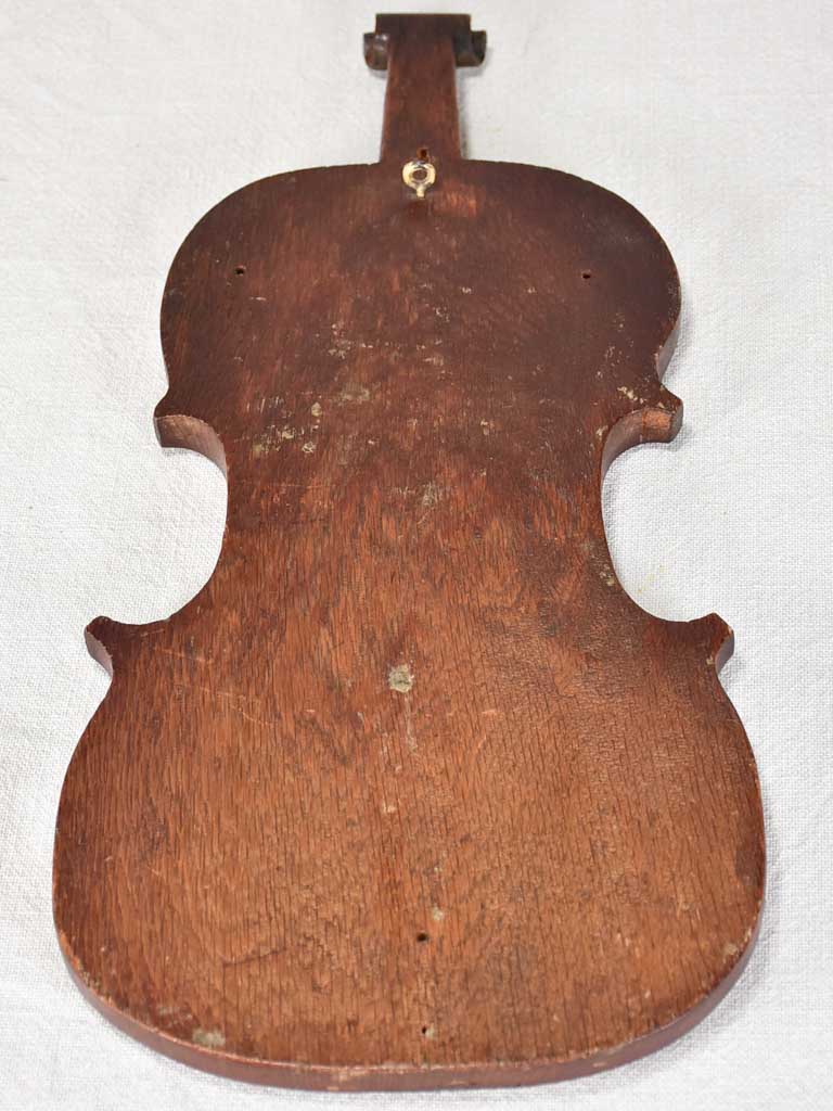 Late 19th-century mirror in the shape of a violin 17¾"