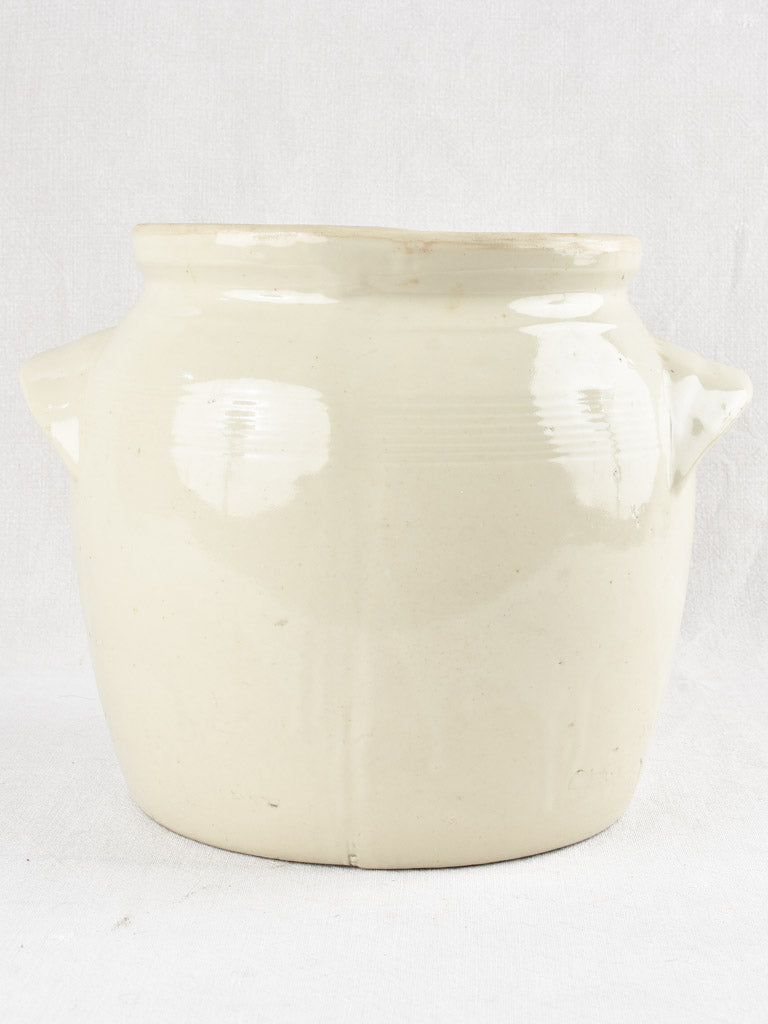 Collection of 8 antique stoneware crock pots 7½" - 12½"