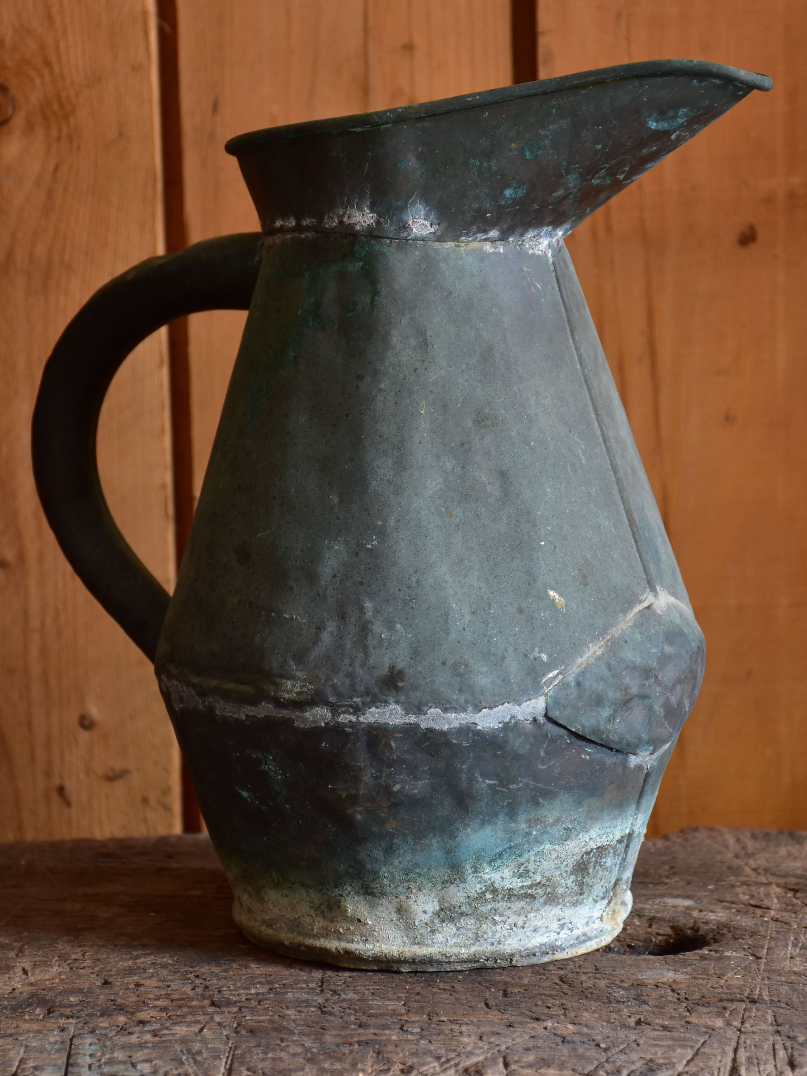 Antique French copper watering can