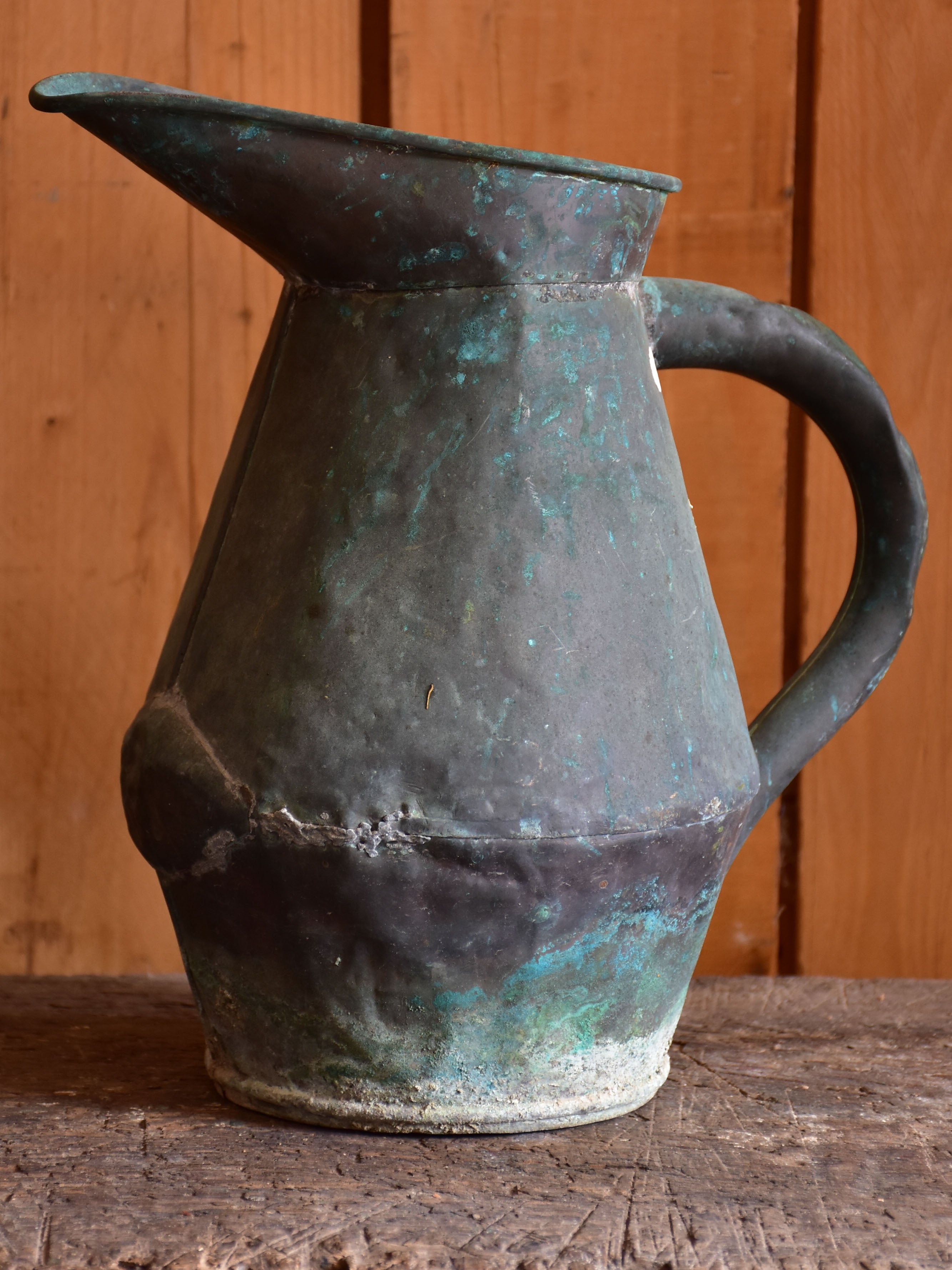 Antique French copper watering can