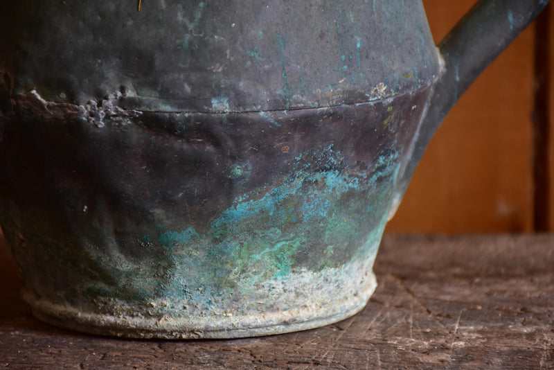 Antique French copper watering can