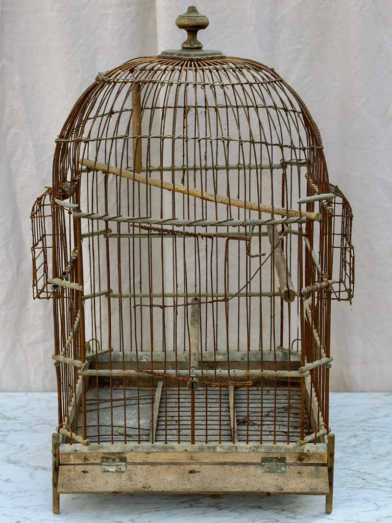 Large antique French birdcage – Chez Pluie