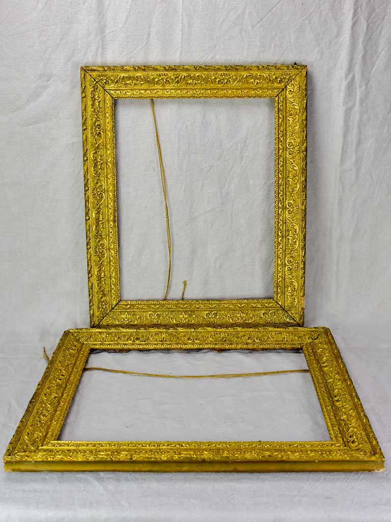 Pair of late 19th Century French portrait frames 21¼" x 25¼"