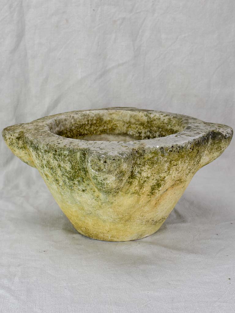 19th century French stone kitchen mortar 17¼"