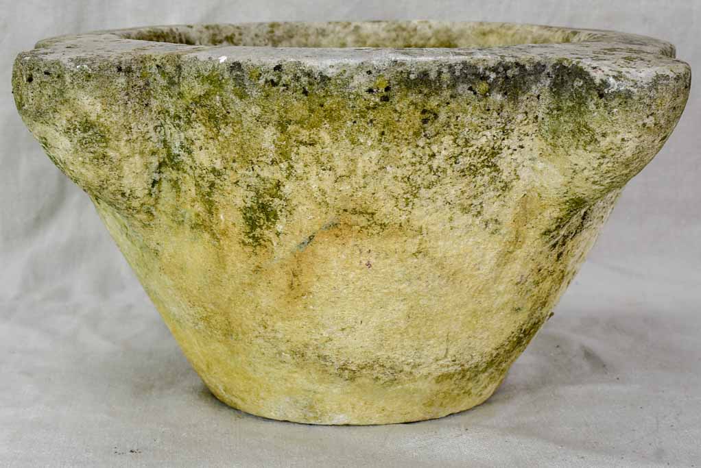 19th century French stone kitchen mortar 17¼"