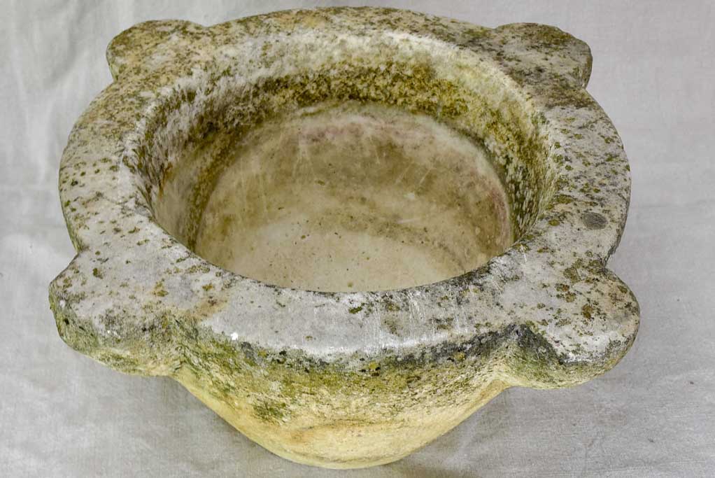 19th century French stone kitchen mortar 17¼"