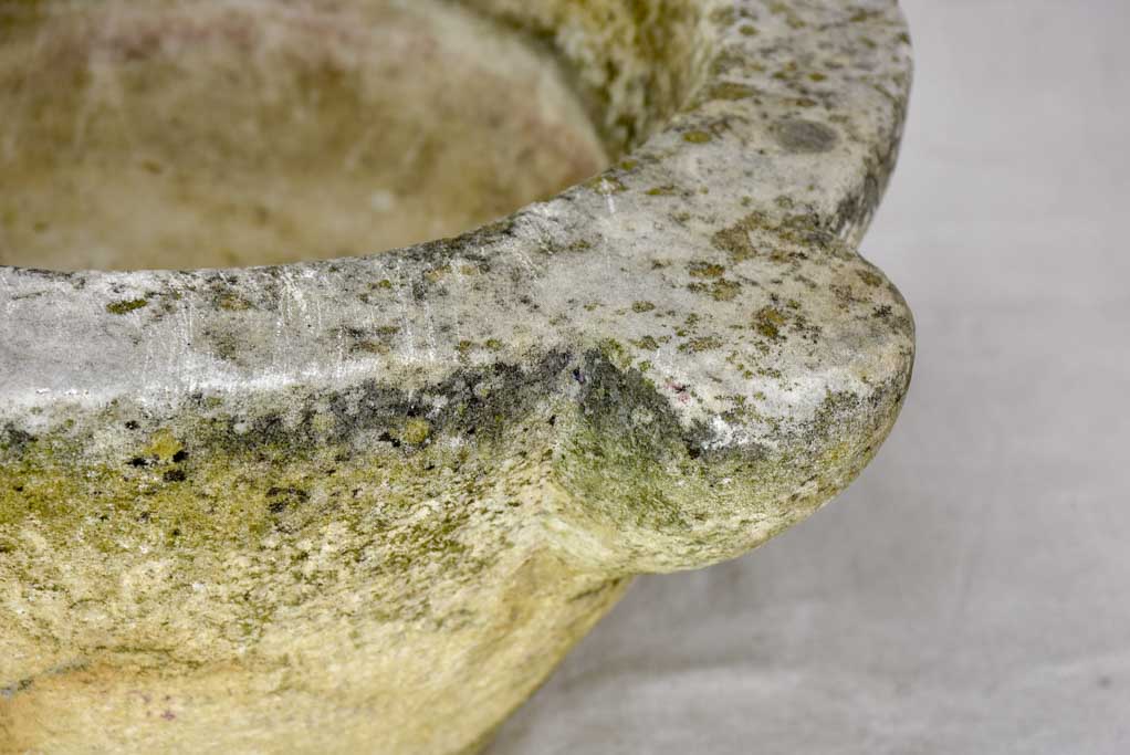 19th century French stone kitchen mortar 17¼"