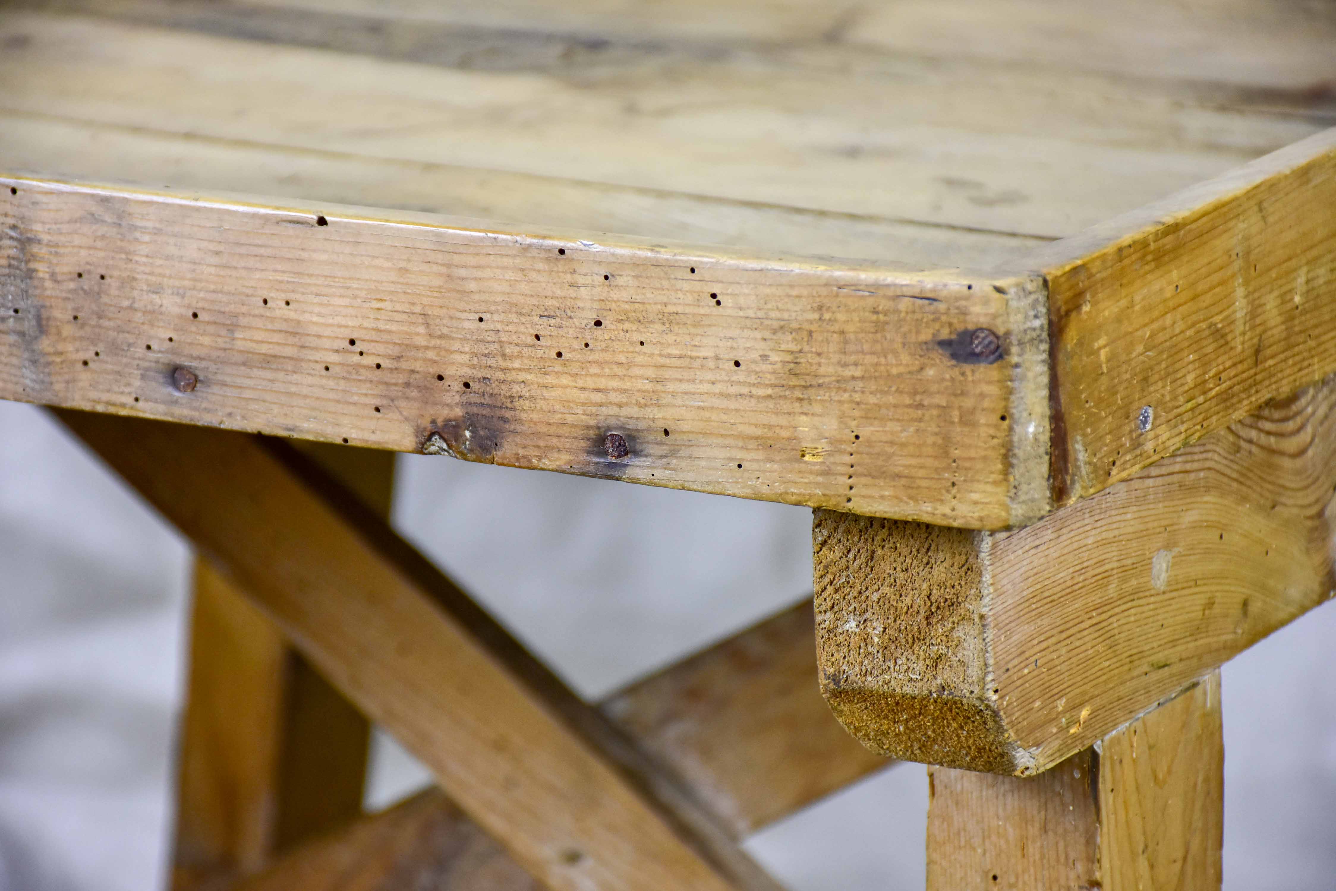 Antique French cheese drainage table - rustic French table