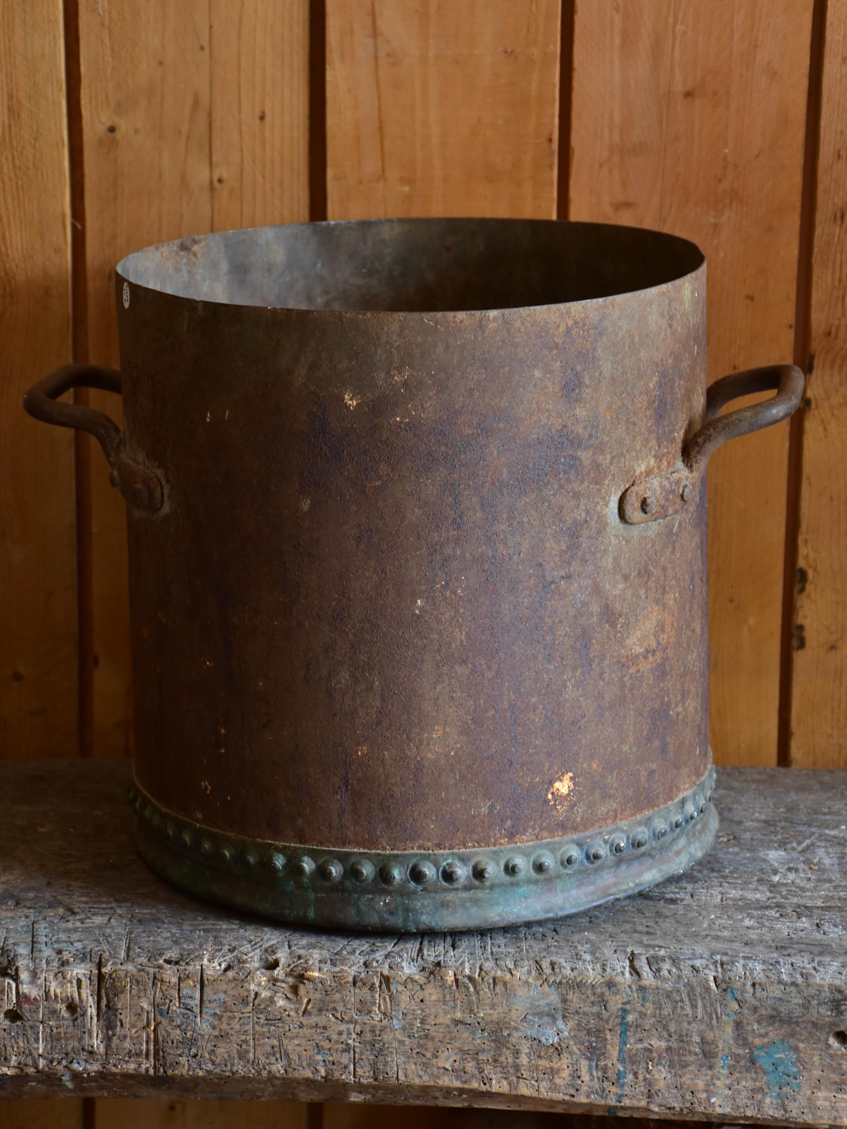 19th century French zinc tub