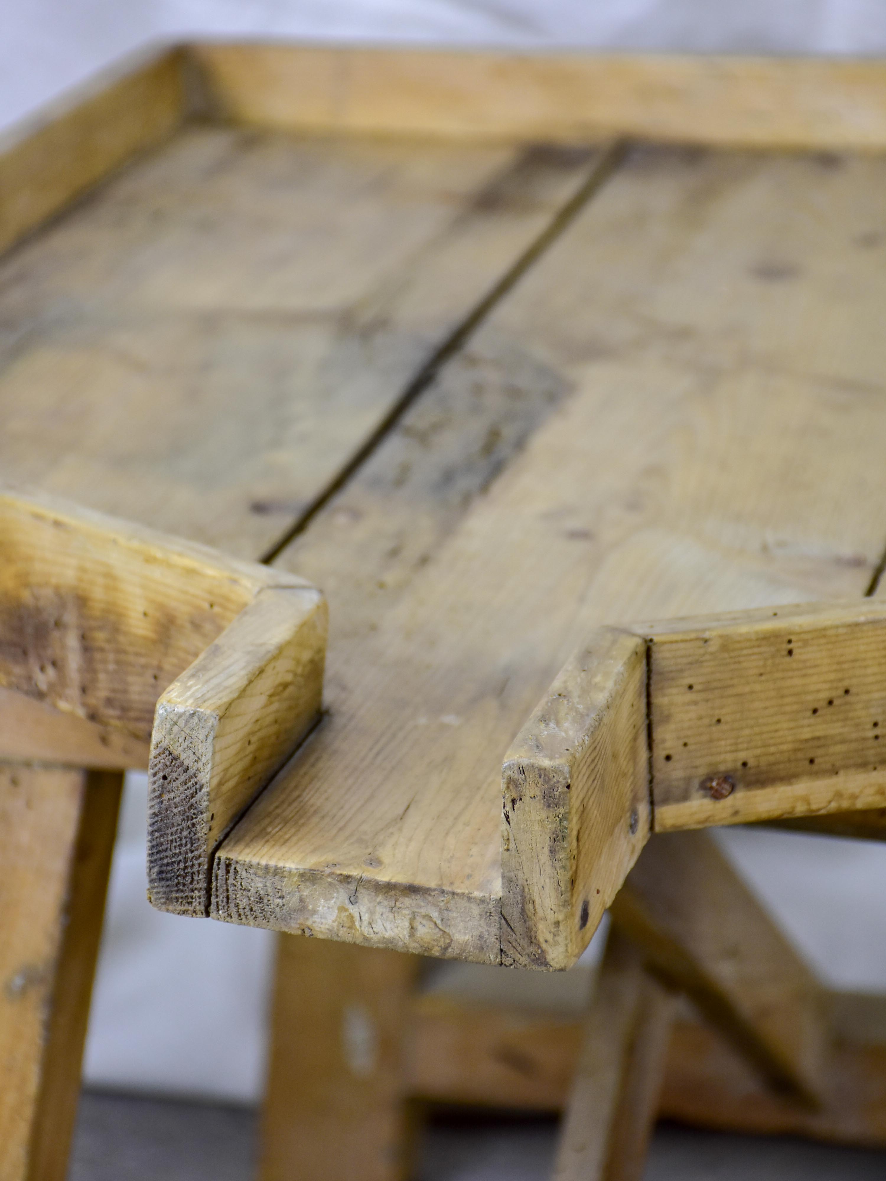 Antique French cheese drainage table - rustic French table