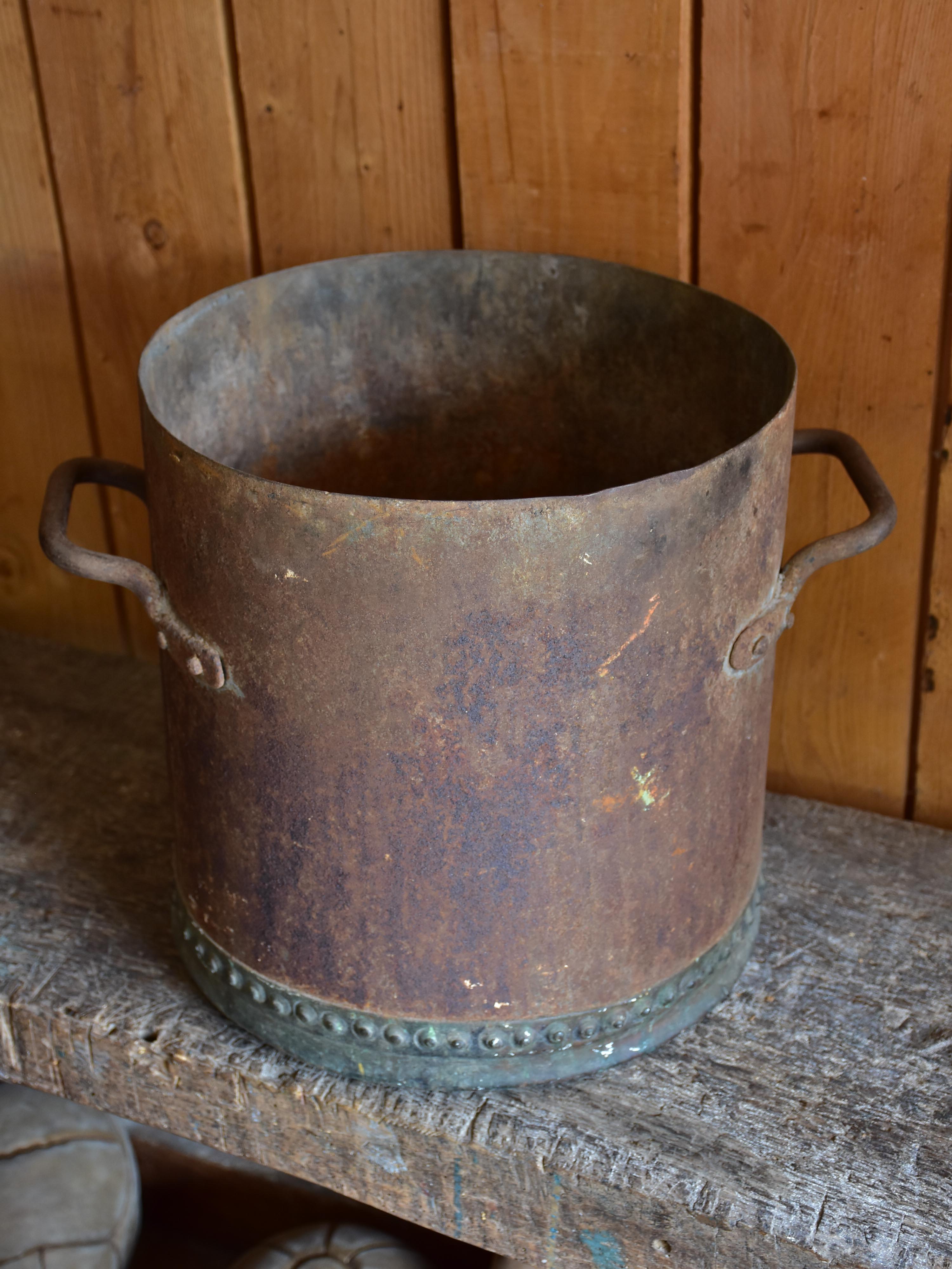 19th century French zinc tub