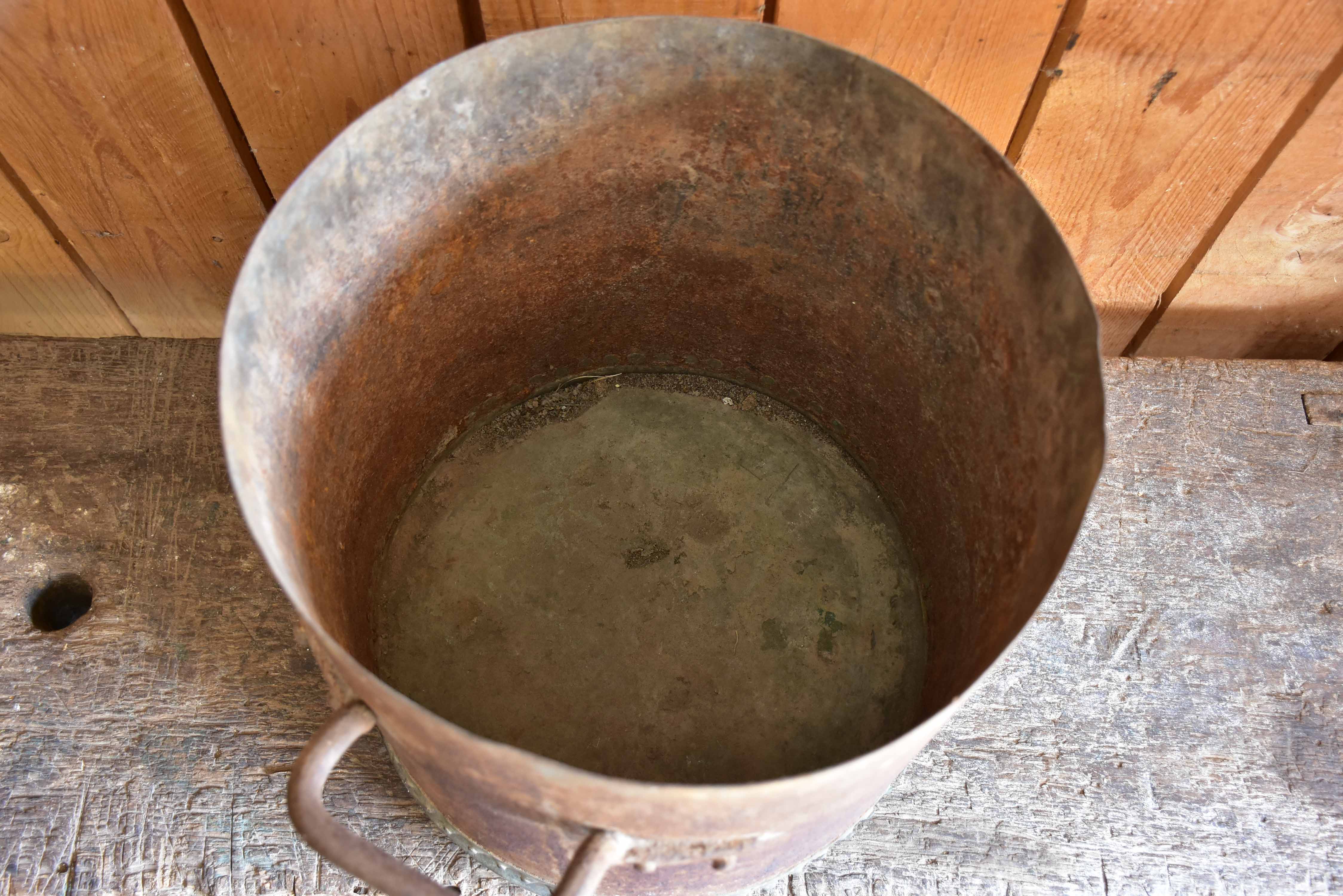 19th century French zinc tub