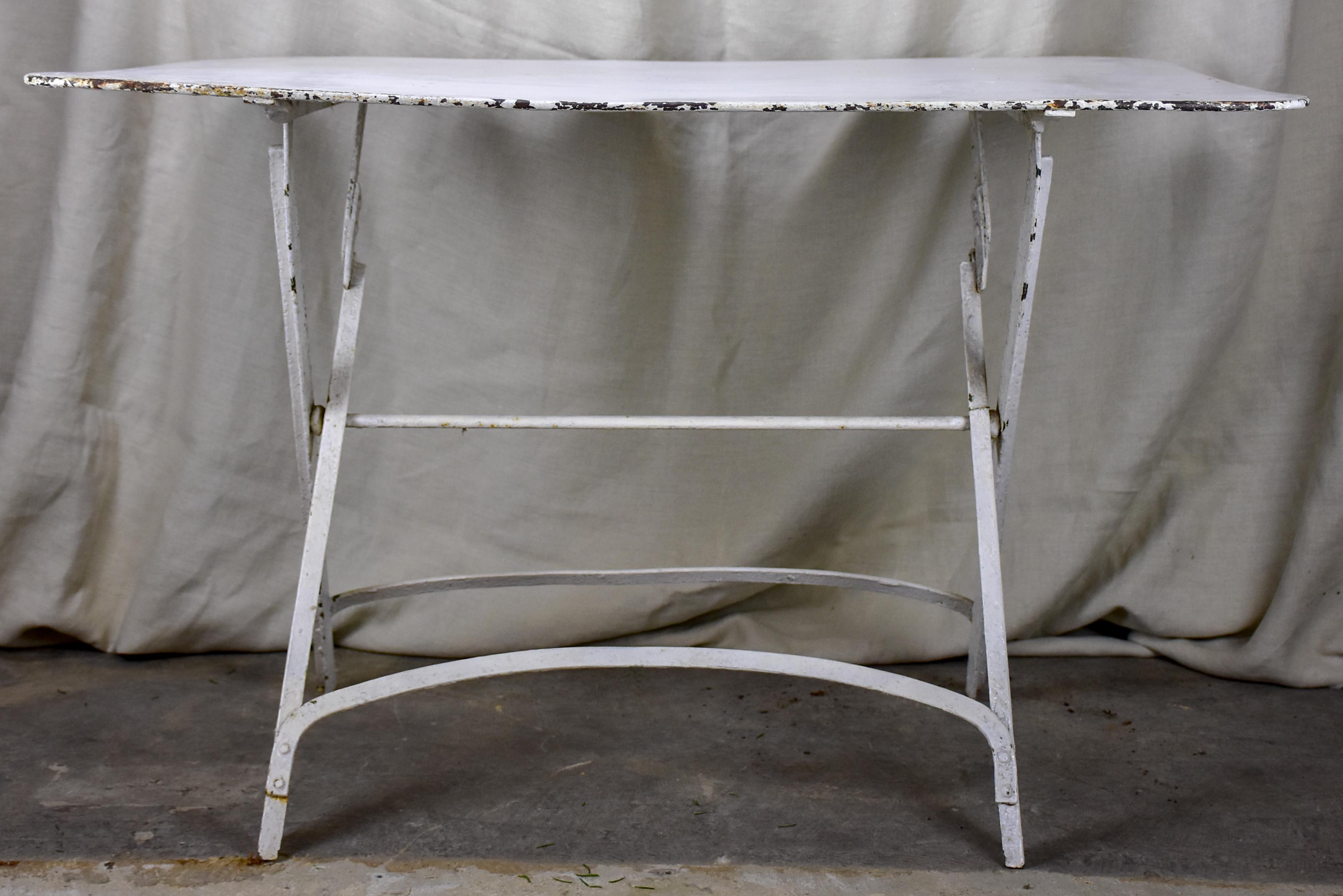 Antique French folding garden table - rectangular