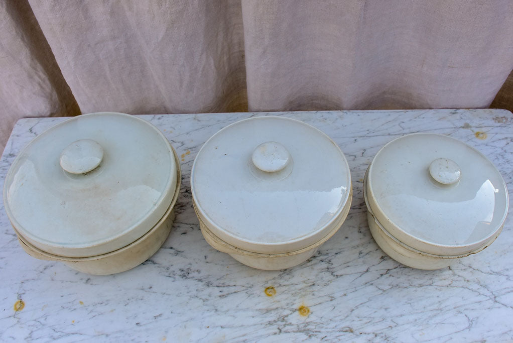 Classy 20th Century Soup Tureen Trio