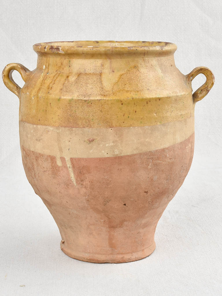 19th-Century Yellow Confit Pot 9½"