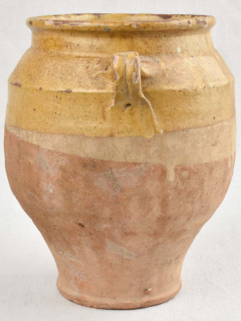 19th-Century Yellow Confit Pot 9½"