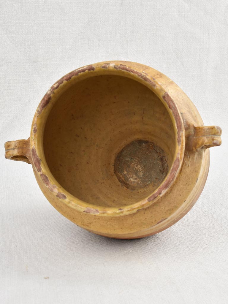 19th-Century Yellow Confit Pot 9½"