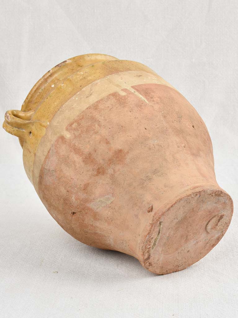 19th-Century Yellow Confit Pot 9½"