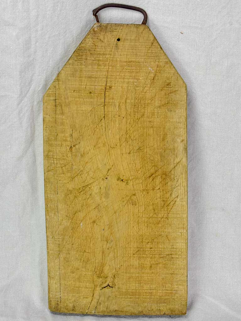 Antique French cutting board with angled corners 12¼" x 27¼"