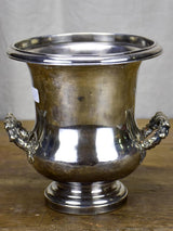 Antique French champagne bucket - silver plate