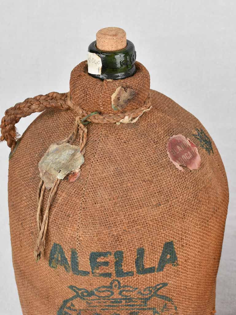 Wine carboys, Spanish, 1930s (two) 13¾"