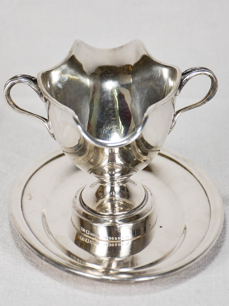 Elegant late 19th-century sauce boat