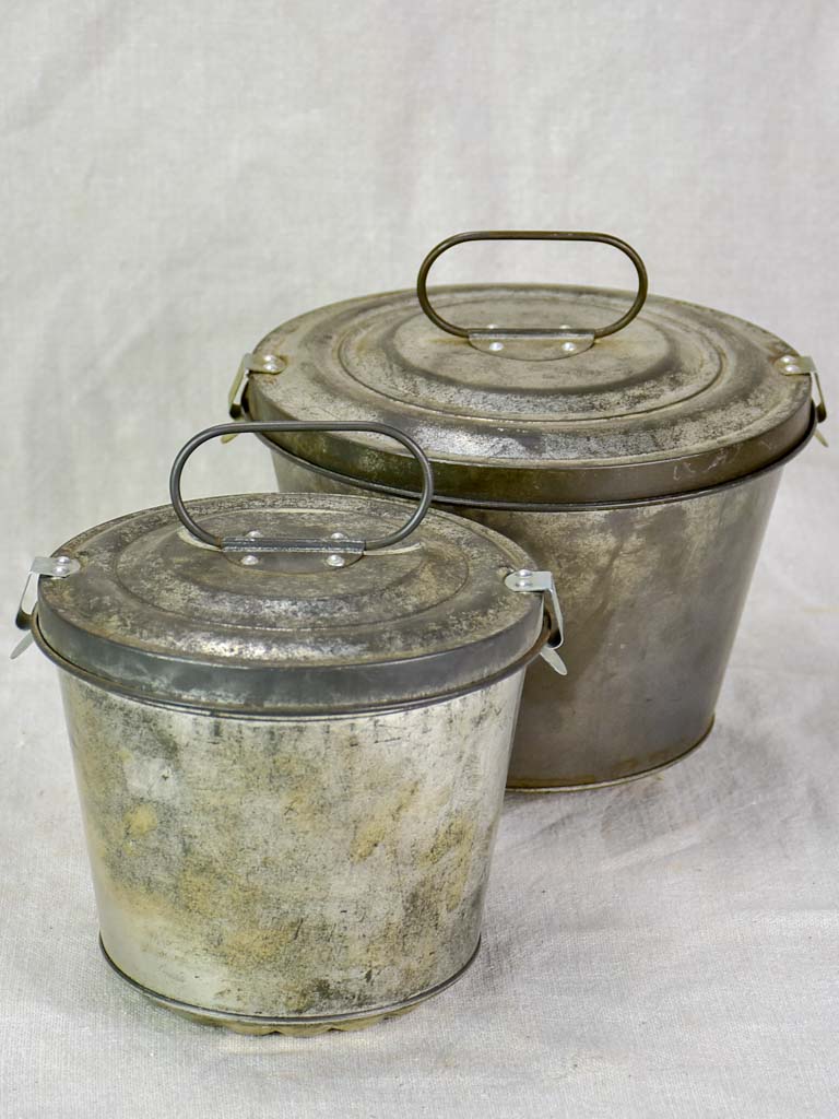 Two mid century Gugelhupf cake tins