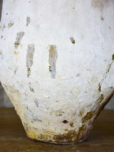 Antique Spanish olive oil jar - white patina, 2 of 2