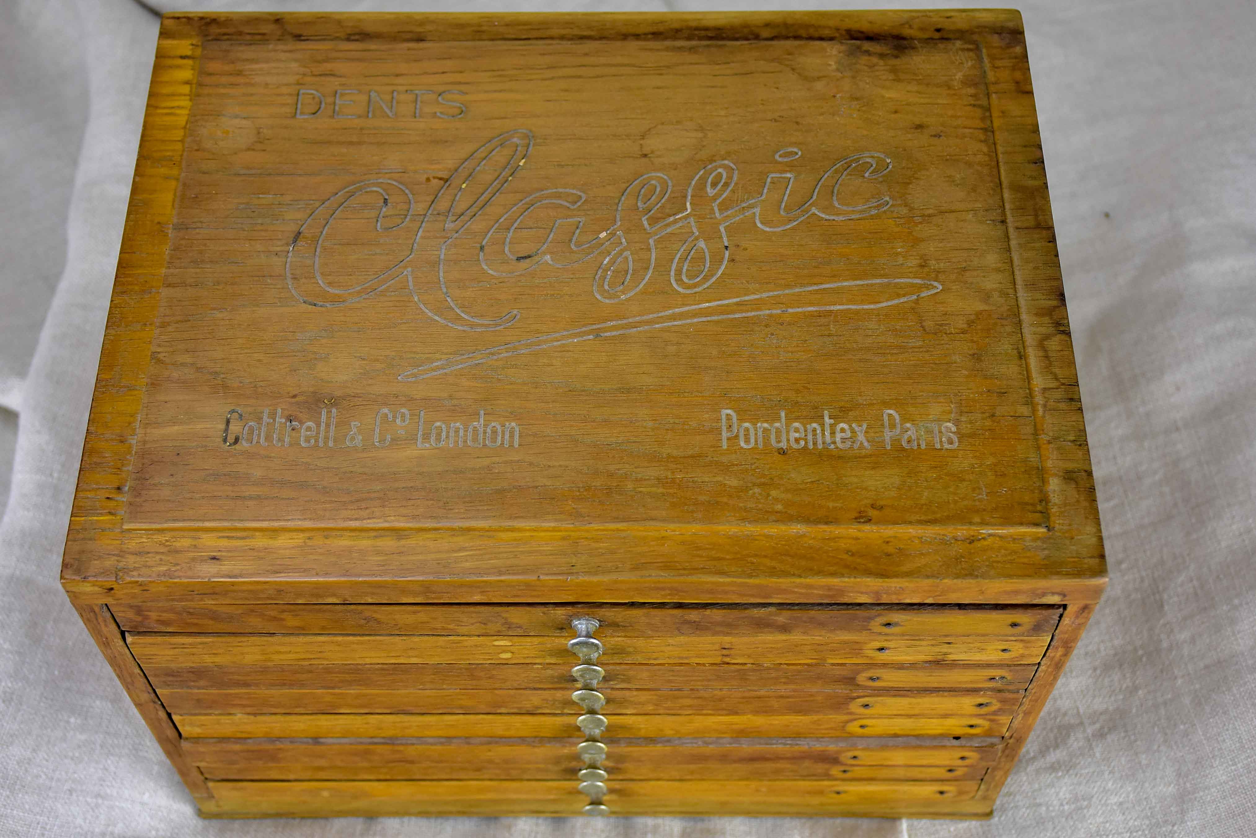 Vintage set of Dentist's drawers for prosthetic teeth